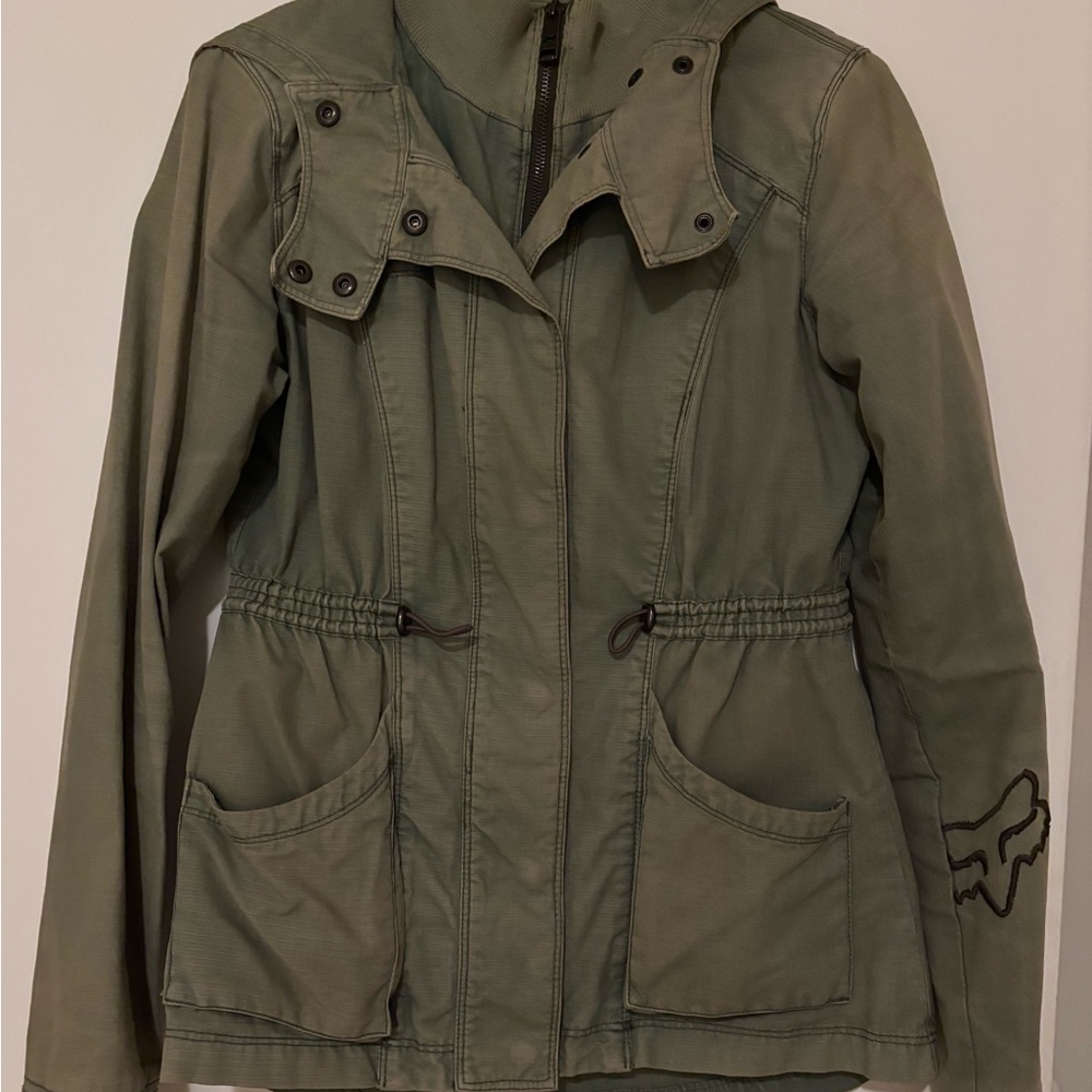 Fox Racing Hooded Military-Style Jacket – Size Medium